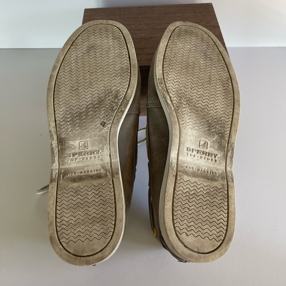 Kids boys Sperry Boat Shoe Grey Leather - Picture 5 of 7